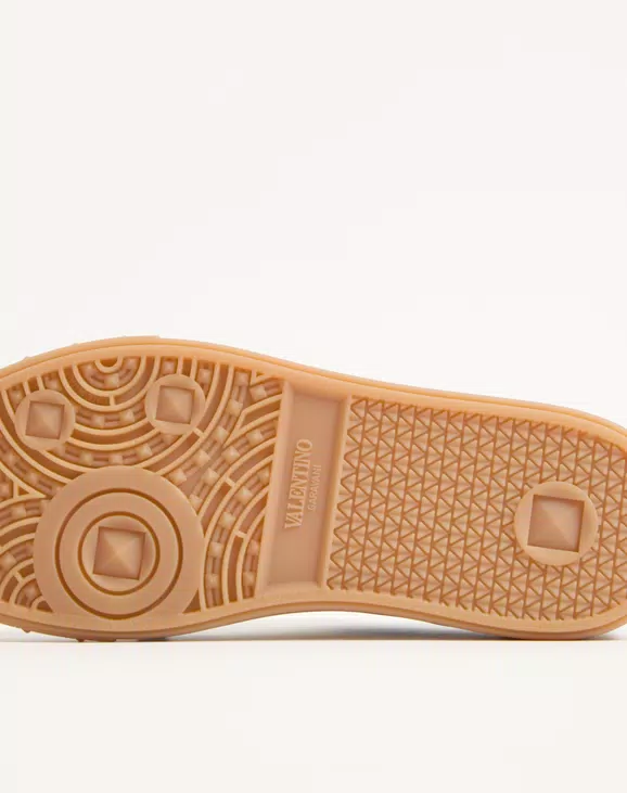 Valentino Upvillage Sneaker In Crust Leather With Nappa Calfskin Leather Band - Image 6